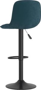 vidaXL Hokery, 2 szt., niebieskie, obite aksamitem 6