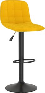 vidaXL Hokery, 2 szt., żółte, tapicerowane aksamitem 3