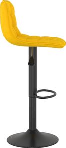 vidaXL Hokery, 2 szt., żółte, tapicerowane aksamitem 5