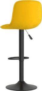 vidaXL Hokery, 2 szt., żółte, tapicerowane aksamitem 6