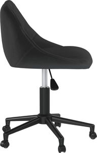 Krzesło biurowe vidaXL Czarne 3