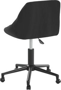 Krzesło biurowe vidaXL Czarne 4