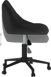 Krzesło biurowe vidaXL Czarne 6