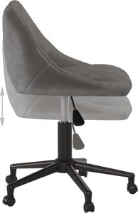 Krzesło biurowe vidaXL Ciemnoszare 6