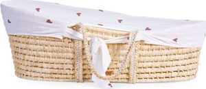 Childhome Kosz Mojżesza z materacem i pokrowcem, serduszka 2