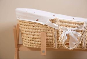 Childhome Kosz Mojżesza z materacem i pokrowcem, serduszka 4