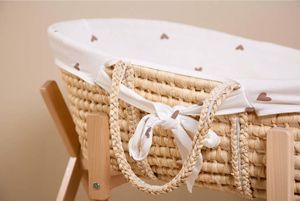 Childhome Kosz Mojżesza z materacem i pokrowcem, serduszka 6