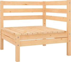 vidaXL Ogrodowa sofa narożna, lite drewno sosnowe 1