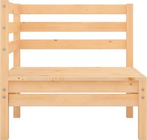 vidaXL Ogrodowa sofa narożna, lite drewno sosnowe 3