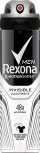 Rexona  Rexona Motion Sense Men Dezodorant spray Invisible Black & White 150ml 1