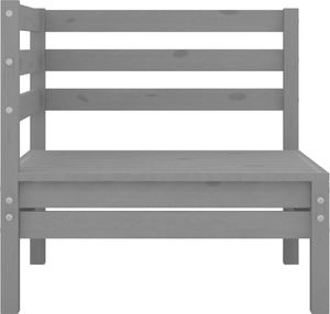 vidaXL vidaXL 4-cz. zestaw wypoczynkowy do ogrodu, szary, drewno sosnowe 4