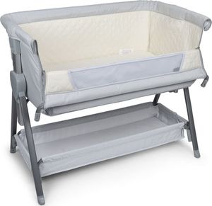 Baninni Łóżeczko dostawne Elia, 92x55x82 cm, jasnoszare 9