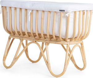 Childhome Rattanowe łóżeczko z materacem, 90x50 cm, prostokątne 2