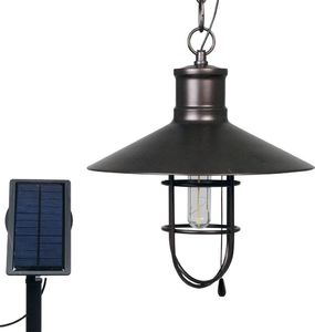 Luxform Luxbright Solarna lampa ogrodowa LED Caledon, ciemnobrązowa, 34112 1