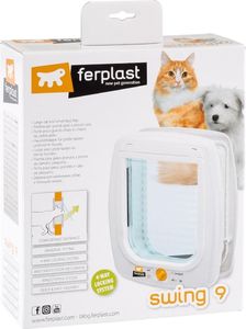 Ferplast Ferplast Drzwiczki dla kota, 4-funkcyjne, Swing 9 SET, białe, 72105011 2
