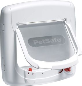 PET SAFE PetSafe Drzwiczki magnetyczne dla kota z 4 opcjami Deluxe 400, biały 1