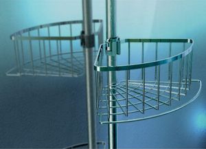 Koszyk prysznicowy Eisl EISL Teleskopowa półka narożna pod prysznic, chromowa 5