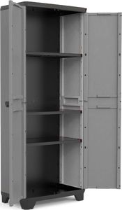 Szafa ogrodowa Keter Szafa Stilo z półkami, szaro-czarna, 173 cm 6