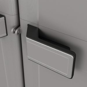 Szafa ogrodowa Keter Szafa z półkami Logico, XL, czarno-szara, 182 cm 2