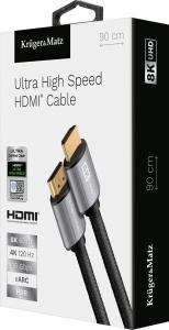 Kabel Kruger&Matz HDMI - HDMI 0.9m czarny (KM1264) 2