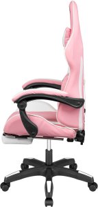 Fotel Kruger&Matz GX-150 różowo-biały 5