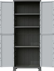 Szafa ogrodowa vidaXL Szafka plastikowa, 68x39x171,5 cm 3