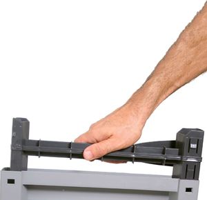 Szafa ogrodowa vidaXL Szafka plastikowa, 68x39x92 cm, motyw rattanu 5