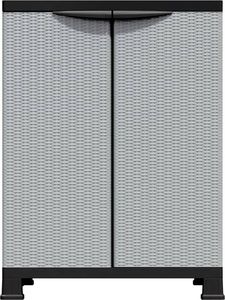 Szafa ogrodowa vidaXL Szafka plastikowa, 68x39x92 cm, motyw rattanu 6