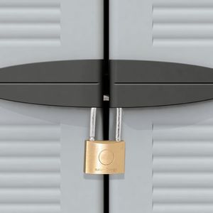 Szafa ogrodowa vidaXL Szafka plastikowa, 68x39x171,5 cm 3