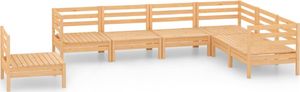 vidaXL 7-cz. zestaw wypoczynkowy do ogrodu, lite drewno sosnowe 2