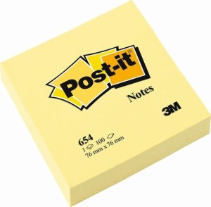 Post-it BLOCZEK SAMOPRZYLEPNY POST-IT, ŻÓŁTY, 100 KARTEK, 76X76 MM XX-0048-05550 3