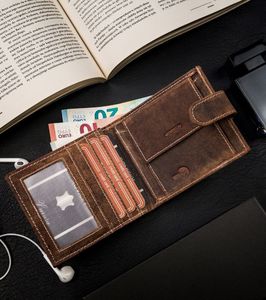 Buffalo Przeszywany, poziomy portfel męski z naturalnej skóry z zapinką Buffalo Wild NoSize 5