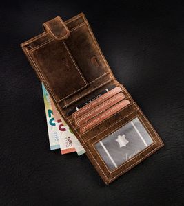 Buffalo Przeszywany, poziomy portfel męski z naturalnej skóry z zapinką Buffalo Wild NoSize 7