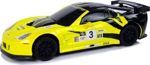 LeanToys Auto Sportowe R/C 1:24 Corvette Żółte C6.R 2.4 G Światła 2