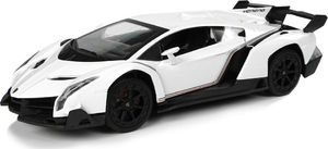 LeanToys Auto Sportowe R/C 1:24 Lamborghini Veneno Białe 2.4 G Światła 2