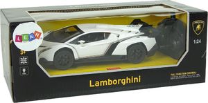 LeanToys Auto Sportowe R/C 1:24 Lamborghini Veneno Białe 2.4 G Światła 7