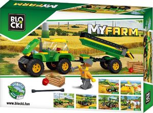 Klocki BLOCKI Klocki Blocki MyFarm Traktor z przyczepą 3