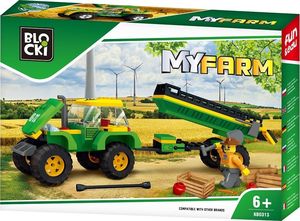 Klocki BLOCKI Klocki Blocki MyFarm Traktor z przyczepą 5