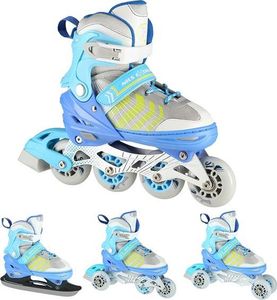 Rolki Nils Extreme NH18192 z wymienną płozą regulowane niebieskie r. 39-43 2