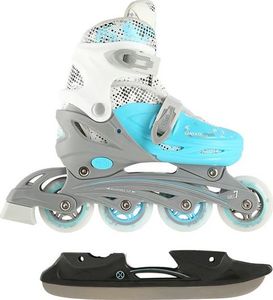 Rolki Nils Extreme NH18331 z wymienną płozą regulowane szare r. 35-38 3