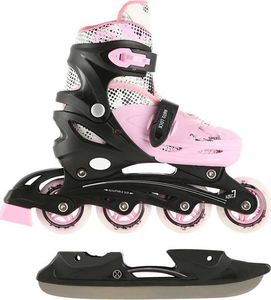 Rolki Nils Extreme NH18331 z wymienną płozą regulowane różowe r. 31-34 3