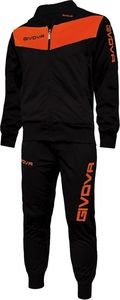 Givova Dres treningowy bluza + spodnie Givova Visa czarno-pomarańczowy fluo 2XL 1