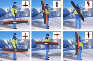 Snowsport Pokrowiec na narty Snowsport Ski Bag Orange 6in1 2022 9