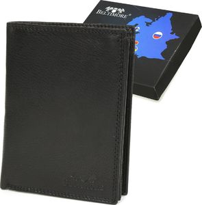 Beltimore Męski portfel skórzany klasyczny RFiD czarny Beltimore K44 1