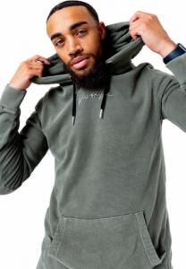 Justhype Justhype Acid Wash Hoody TWLR-135 Zielone S 3