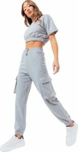 Justhype Justhype Sweat Crop T-Shirt-Cargo Joggers LABON004 szary 10 1
