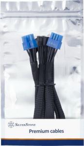 SilverStone PCIe 12-pin - PCIe 8-pin x2, 0.55m, Czarny (SST-PP12-PCIE) 2