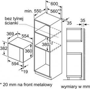 Kuchenka mikrofalowa Bosch BFL550MB0 5