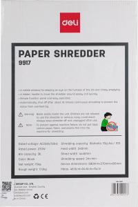 Niszczarka Deli E9917-EU 270 W 3