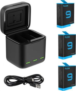 Telesin trójkanałowa box Telesin dla GoPro Hero 9 / Hero 10 + 3 baterie (GP-BNC-902) 1